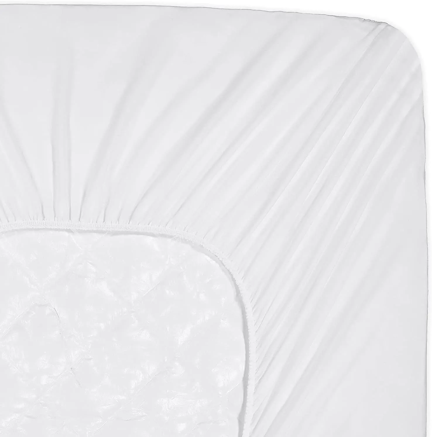SERTA Power Clean Triple Action Quilted Soft Waterproof Mattress Pad Protector, Moisture Wicking Protection with 15" Deep Pocket, King, White
