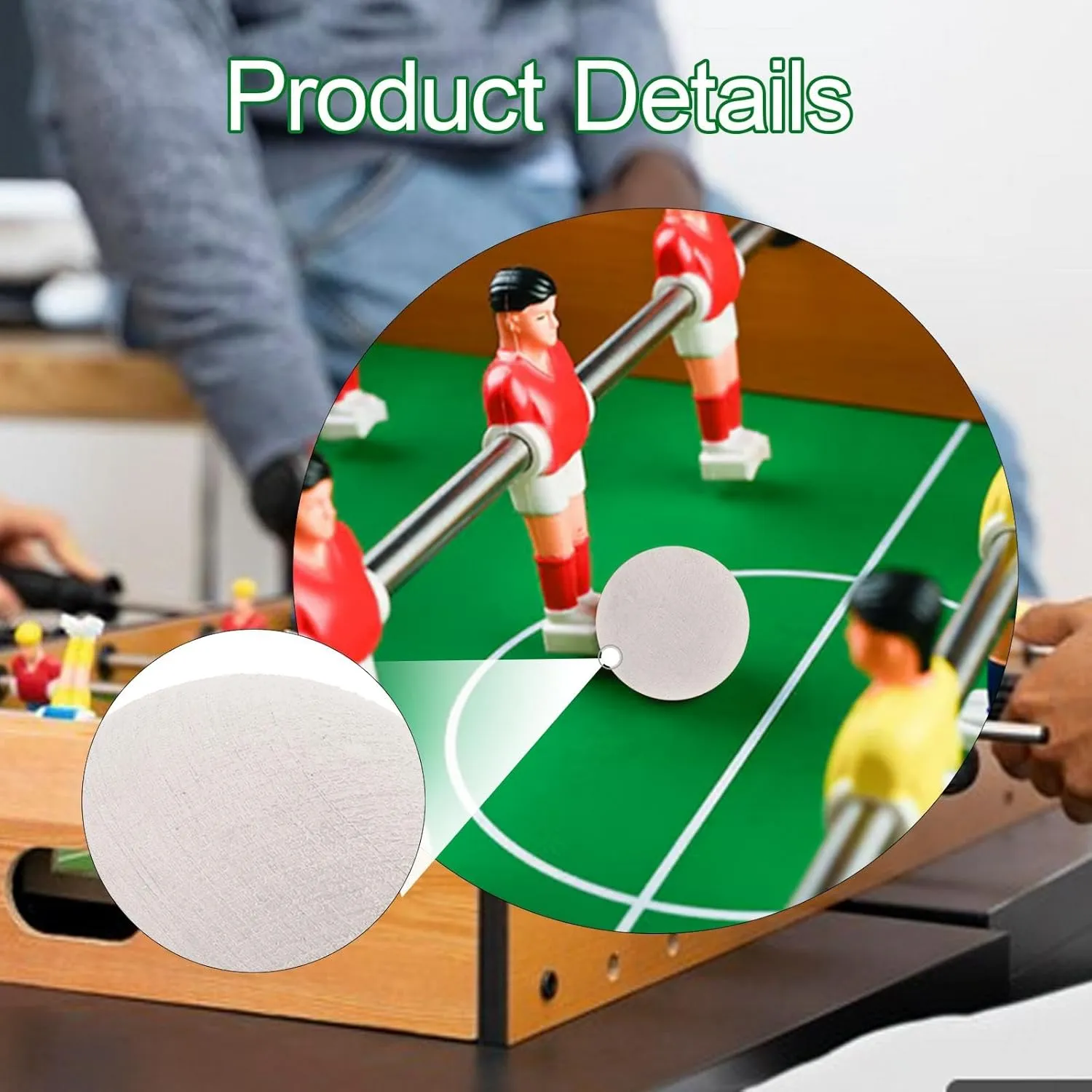 Set of 4 Foosball Balls for Table Soccer Games 1.42 Inch Replacement