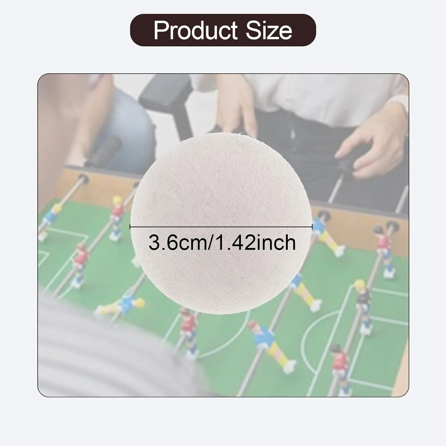 Set of 4 Foosball Balls for Table Soccer Games 1.42 Inch Replacement