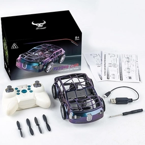 SG900PRO 2-in-1 Air-Ground Dual-Mode Remote Control Flying Car, 2.4G RC Drone Car with Colorful LED Lights, 2 Batteries Electric Mini RC Racing Cars for Adults, Toy Gift -RTR
