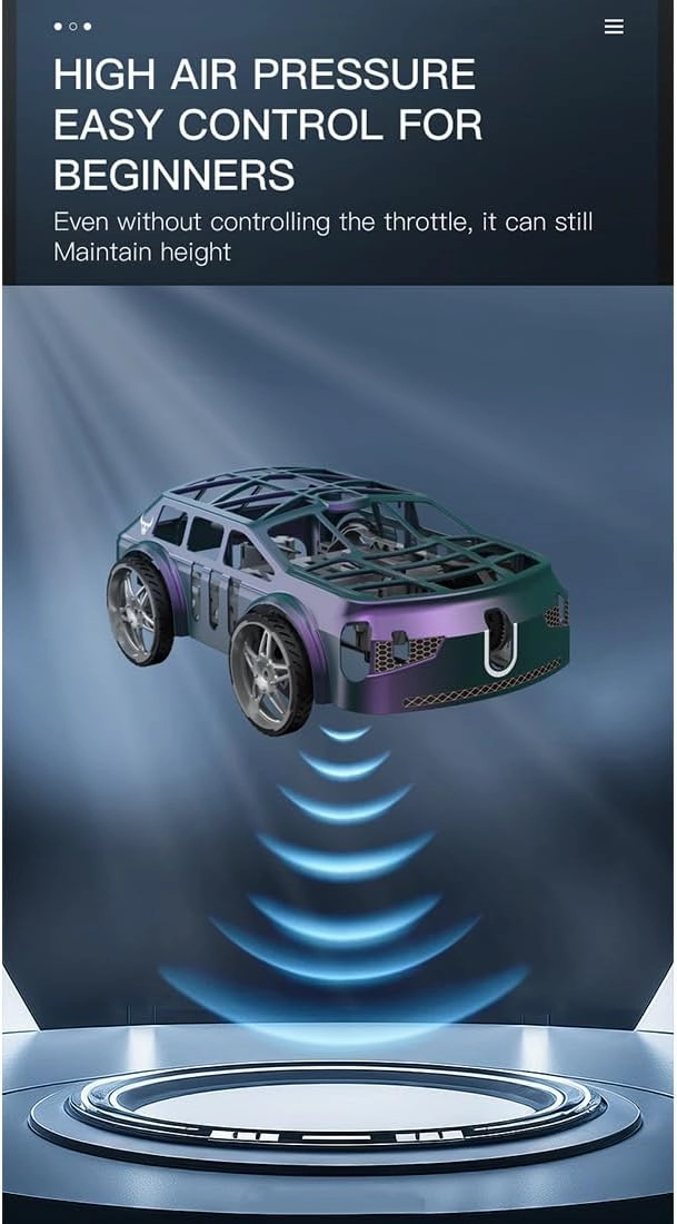 SG900PRO 2-in-1 Air-Ground Dual-Mode Remote Control Flying Car, 2.4G RC Drone Car with Colorful LED Lights, 2 Batteries Electric Mini RC Racing Cars for Adults, Toy Gift -RTR