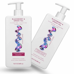 Shampoo & Conditioner Set – Blackberry & Green Tea – Sulfate-Free – 2 x 16.5 fl oz – For All Hair Types