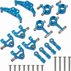 ShareGoo Metal Steering Knuckles Kit A-Arms Suspension Arm Upgrade Parts Compatible with WLtoys K969 K979 K989 K999 P929 P939 1/28 RC Car