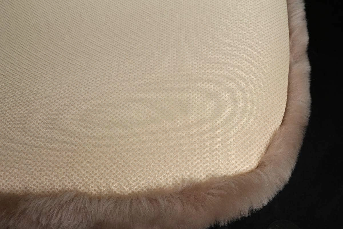 Sheepskin Seat Cushion Cover Wholehide Short Wool Seat Pad Natural Fur Car Seat Covers Universal Fit for Most Car, Truck, SUV, or Van Front Atrovirens