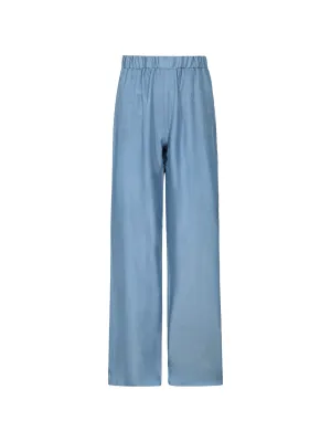 Shiny Denim Set Pants