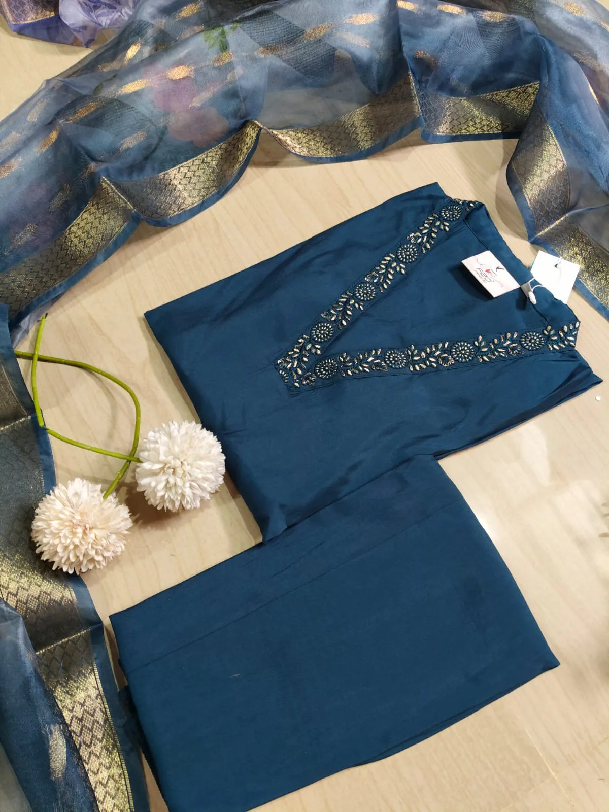 shiny dupatta set SSD06