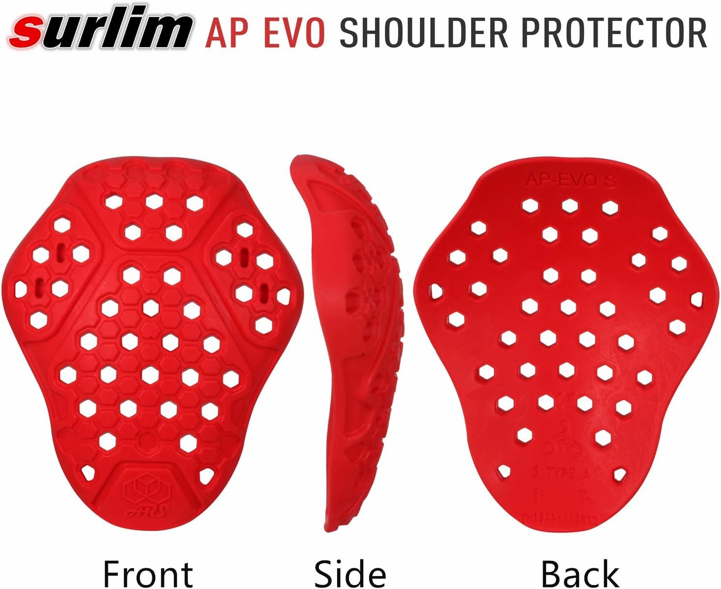 Shoulder Protector CE Insert Armor Motorcycle Jacket Replacement Pad Pair