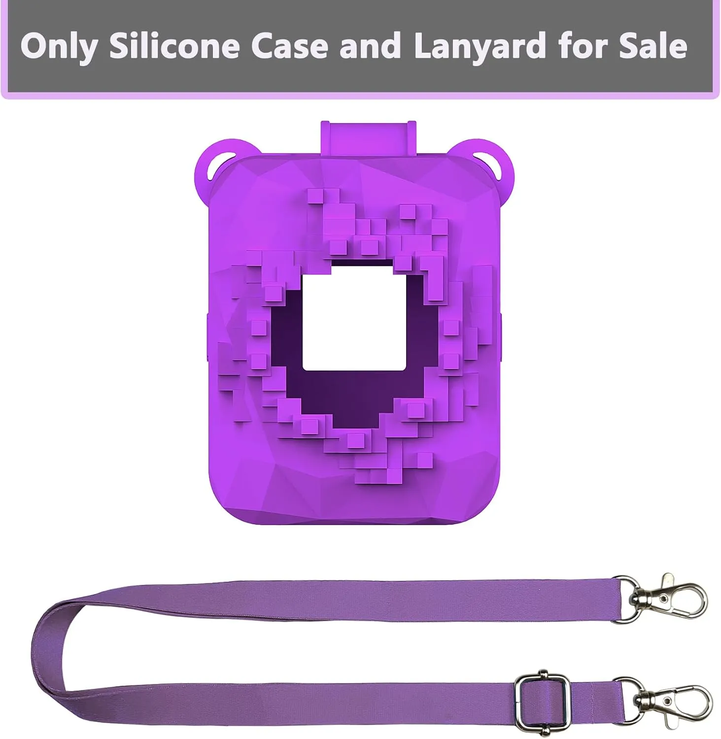 Silicone Case for Bitzee Magicals Interactive Toy Digital Pet, Protective Skin Cover for Bitzee Magicals Virtual Electronic Digital Pet Accessories (Purple)