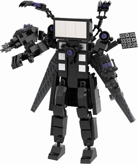 Skibidy Toilet Upgraded Titan TV Man Cameraman Speakerman Building Blocks Set TVMan Multiverse Action Figure Gift for Adults Fans(380 PCS)