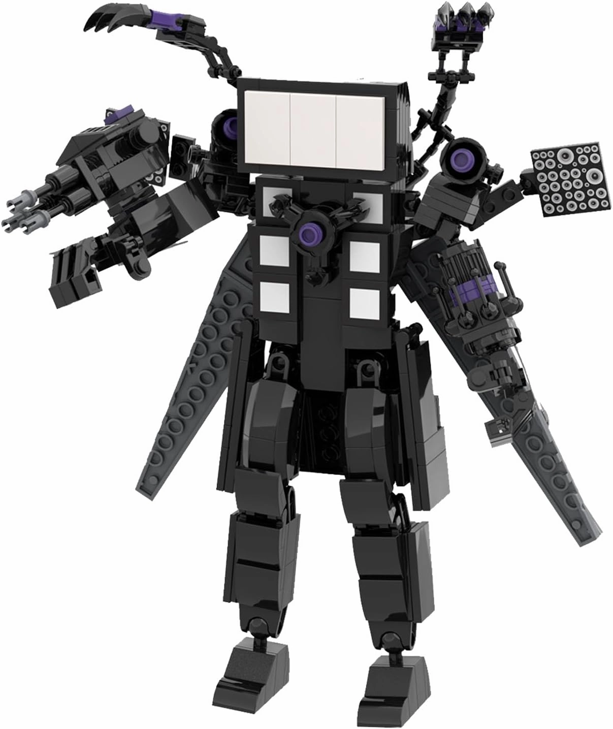 Skibidy Toilet Upgraded Titan TV Man Cameraman Speakerman Building Blocks Set TVMan Multiverse Action Figure Gift for Adults Fans(380 PCS)