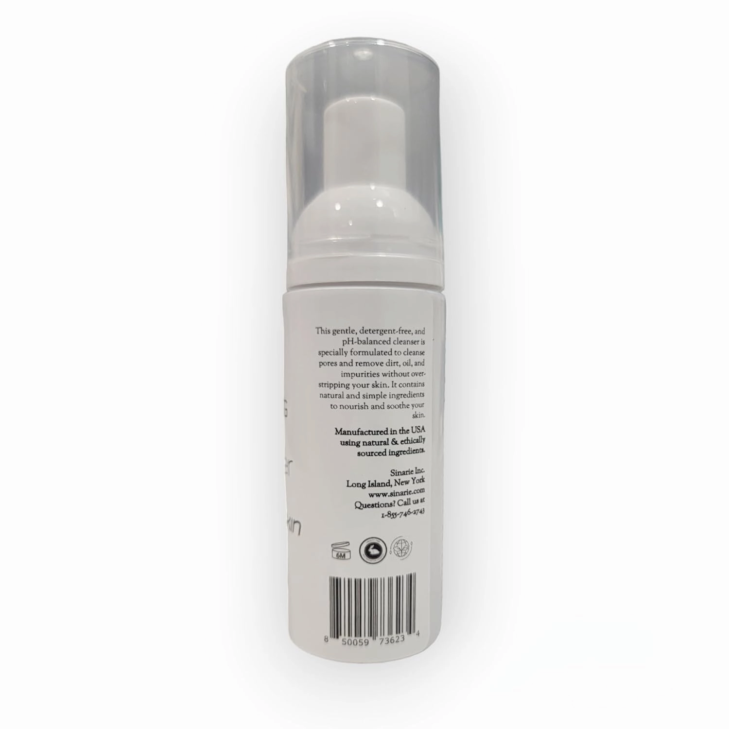 Soaps & Skin Care Oil-Free Foaming Face Wash | Facial Cleanser, 2.5 oz, 1 Count (Sensitive Skin | Unscented)
