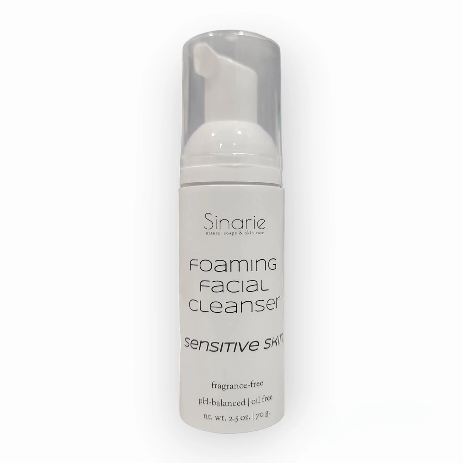 Soaps & Skin Care Oil-Free Foaming Face Wash | Facial Cleanser, 2.5 oz, 1 Count (Sensitive Skin | Unscented)