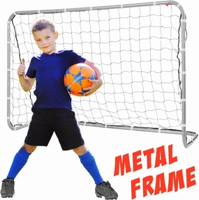 Soccer Goals for Backyard, Metal Frame 6x4ft - Durable All Weather