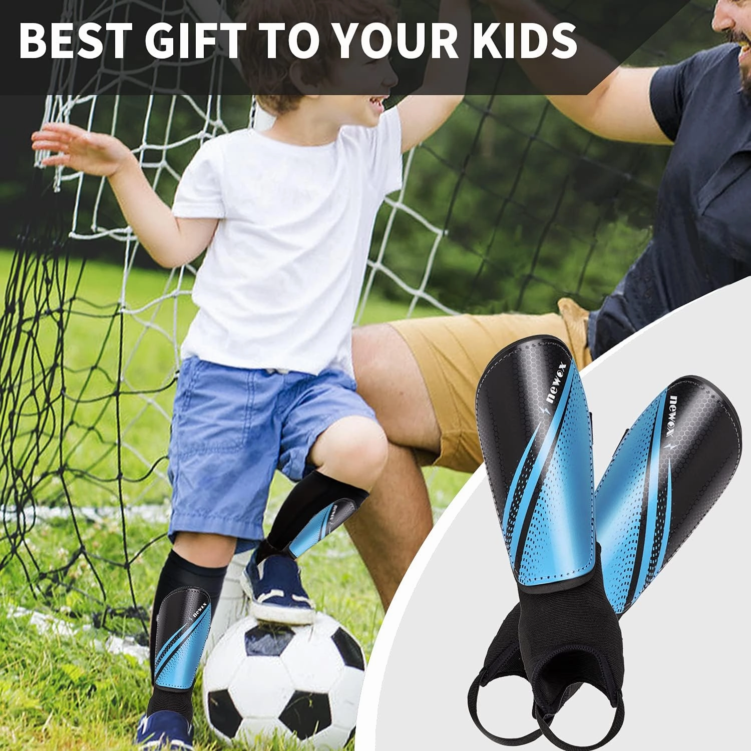 Soccer Shin Guards Kids Youth - Shin Pads Protection Boys Shin Guards Soccer Youth - Soccer Shin Guards for Kids 3-15 Years Old Girls Boys