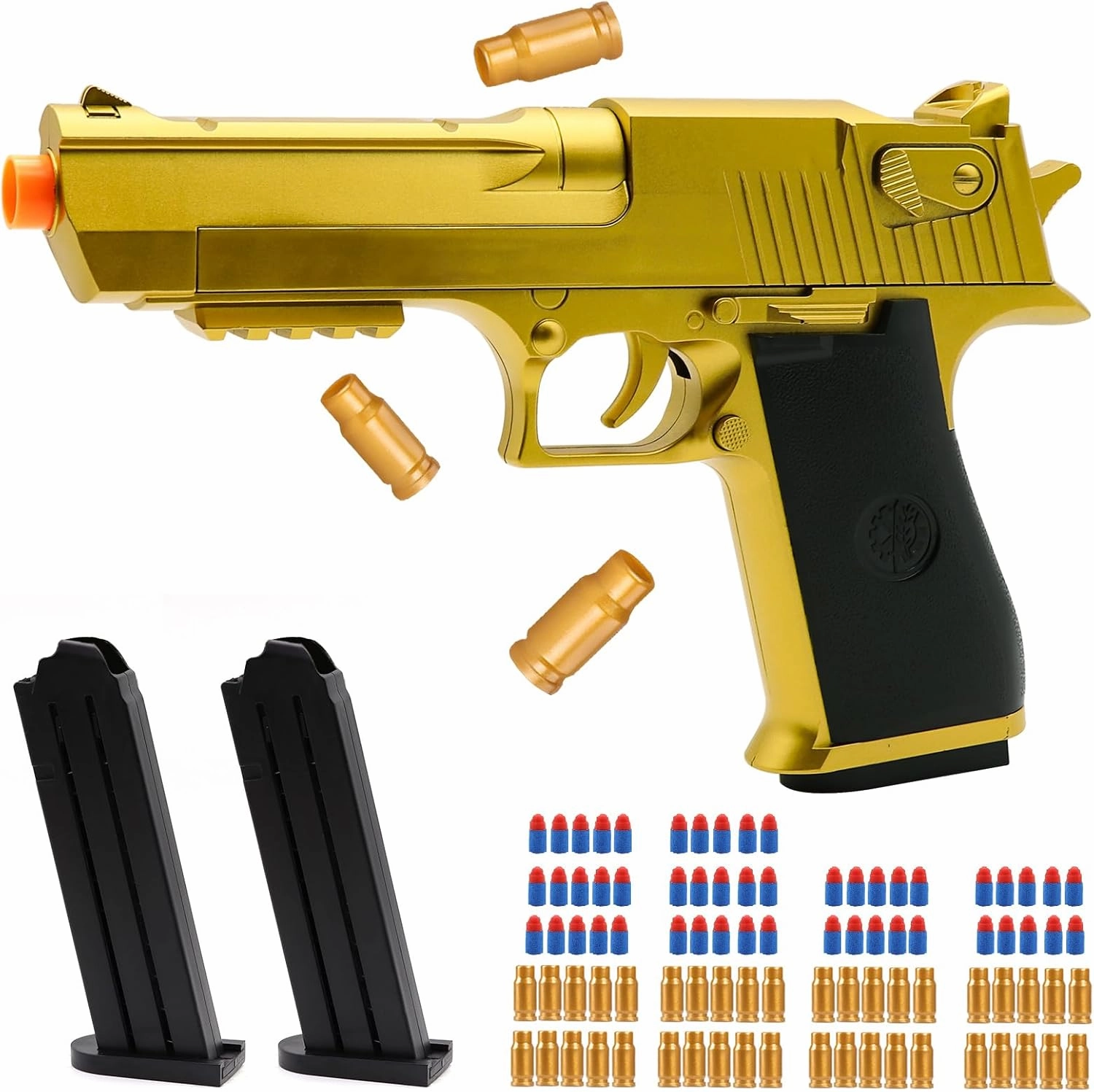 Soft Bullet Toy Gun with Empty Shell Ejecting with Foam Bullets - Shooting Educational Gun Toys Model - Christmas, Birthday Gifts for Boys Kids Girls Adults Age 8 