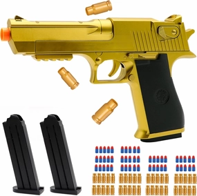 Soft Bullet Toy Gun with Empty Shell Ejecting with Foam Bullets - Shooting Educational Gun Toys Model - Christmas, Birthday Gifts for Boys Kids Girls Adults Age 8 