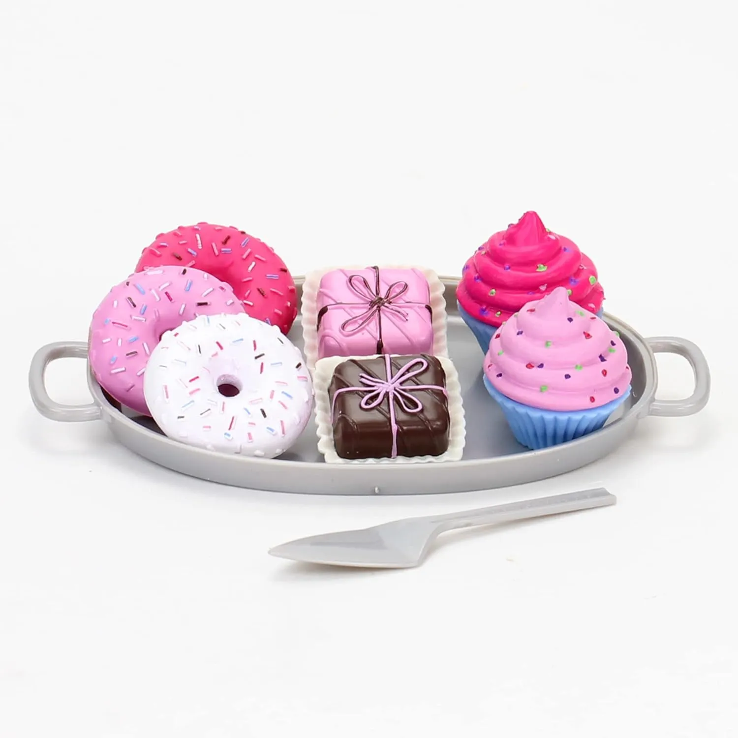 Sophia's 47 Piece Serving Set with Delicious Desserts for 18'' Dolls, Multicolor