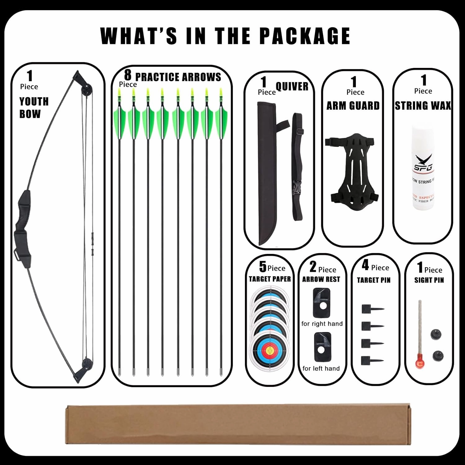SOPOGER Kids Bow and Arrow Set for Boys Girls, Beginner Bow and Arrow for Kids 8-12 Youth Archery Set, Youth Compound Bow and Arrow Set for Kids Backyard Archery Games Toy Gifts