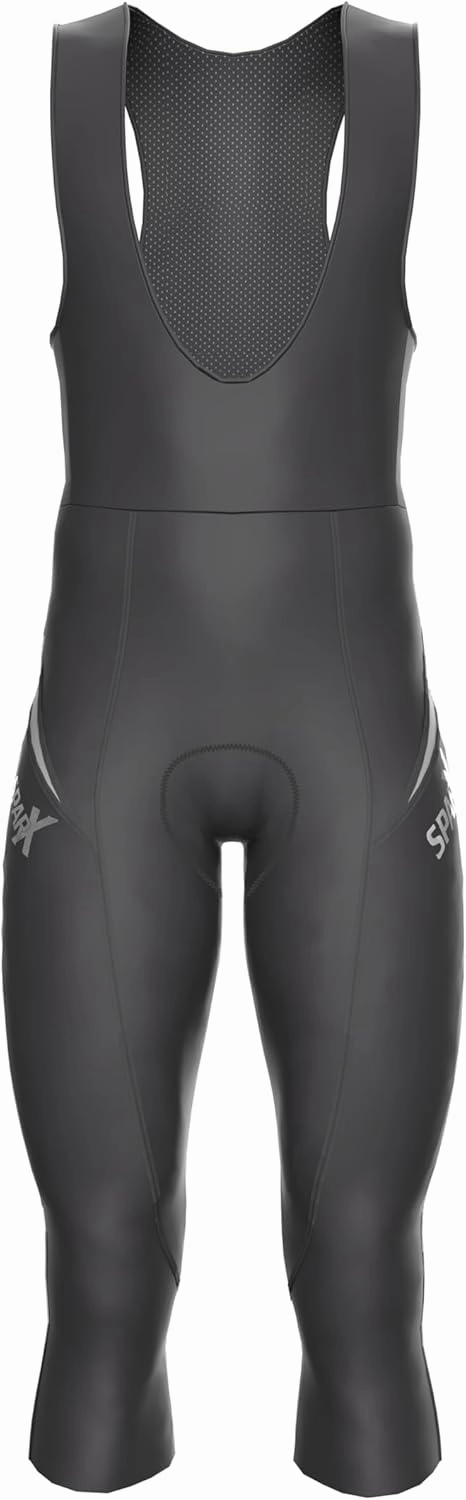 Sparx Men's Elite Super Roubaix Thermal Cycling 3/4 Bib Tights Bib Knicker Coolmax Padded