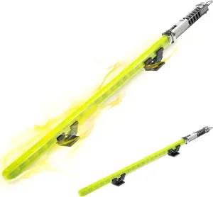 Spece War Lightsaber Building Block Kit,Glow in The Dark Sword Dueling Model Building Set,for Adults,Kids(Yellow)