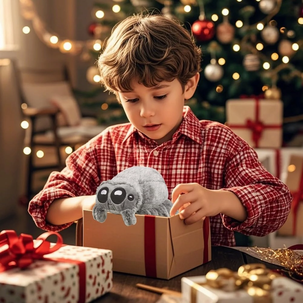 Spider Plush Toy 9 inches - This Cute Spider Plush Animal Toy, is Perfect for Birthday Gifts, Halloween, and Valentine's Day Alone!