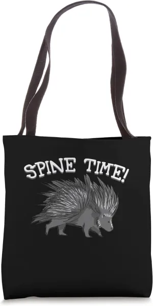 Spine Time! Quill Porcupine Tote Bag
