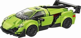 Sports Building Block Car Sets, Technic Super Race Cars Sets.A Great Option for Car Lovers. (Green 333Pcs)