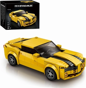 Sports Car Model Building Blocks Set for Camaro, 327 PCS Racing Car Model Building Blocks kit, MOC Super car Building Brick, Construction Vehicle Toys Gift for Kid Adult