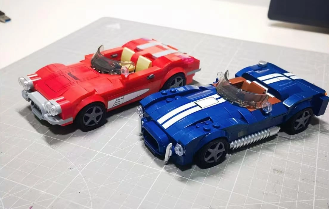 Sports Car Model Building Set for Corvette C1, 311 PCS Racing Car Model Building Brick, MOC Super car Building Blocks kit, Construction Vehicle Toys Gift for Kid Adult
