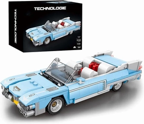 Sports Car Model Building Set for Eldorado, 308 PCS Racing Car Model Building Brick, MOC Super car Building Blocks kit, Construction Vehicle Toys Gift for Kid Adult, Red