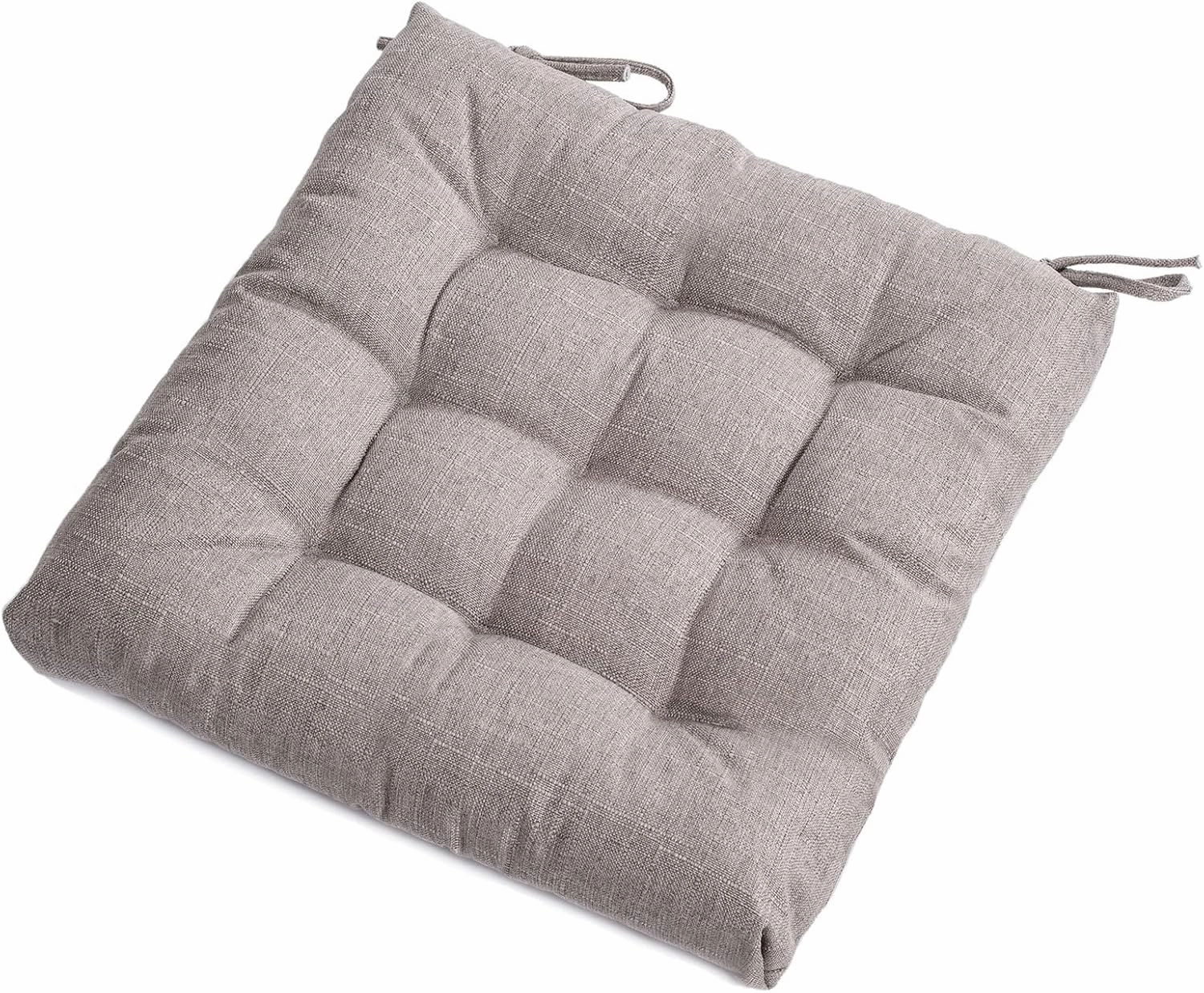 SQUARE MOON 4 Pack Chair Cushions, Seat Cushions, Chair Pads, Chair Mat for Indoor, Outdoor Dining Chair, Kitchen Chairs, Dining Room Chairs (16" × 16" × 4 Pack, Beige)