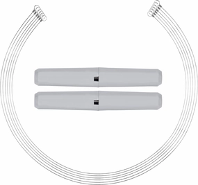 Stainless Steel Cheese Cutting Replacement Wires For Soft and Hard Cheese - Easy to Use and Clean- 6 Wires 36"   1 Pair Egronomic Plastic Handle