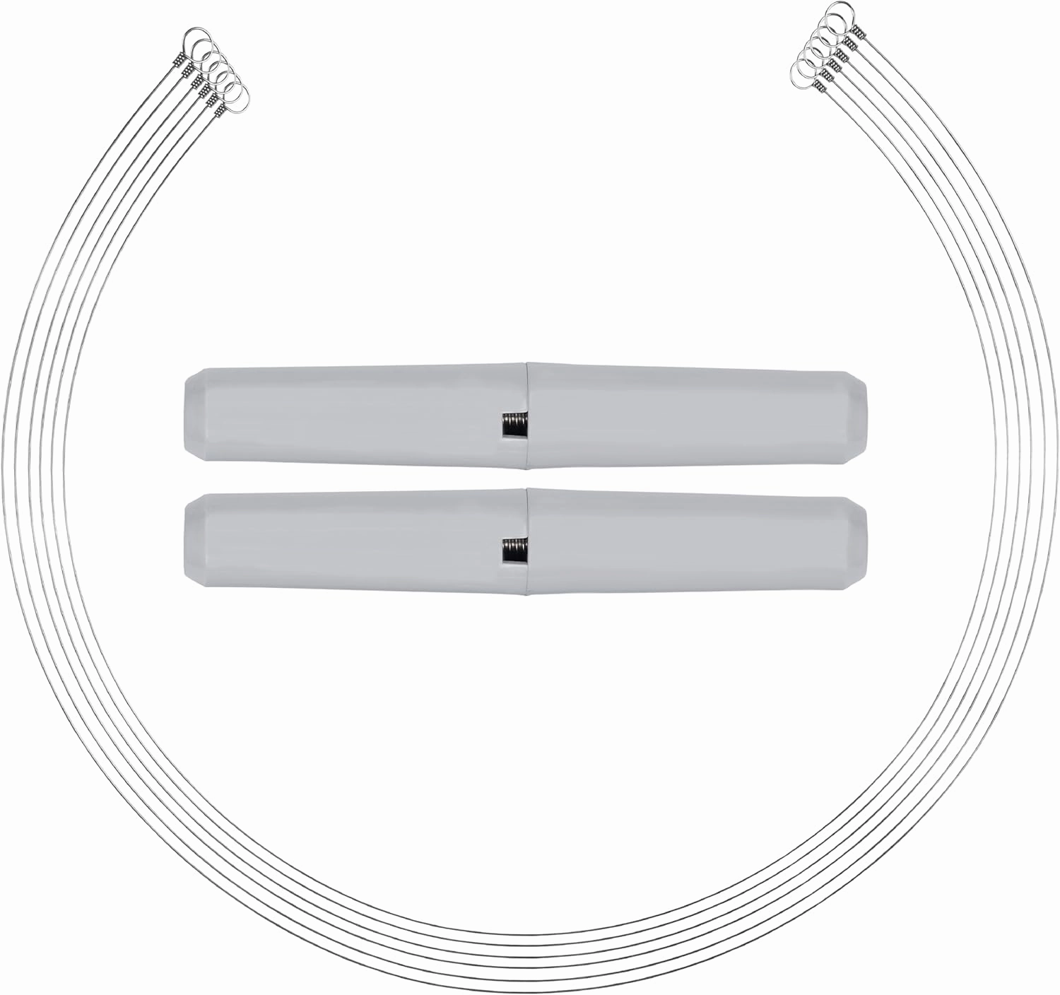 Stainless Steel Cheese Cutting Replacement Wires For Soft and Hard Cheese - Easy to Use and Clean- 6 Wires 36"   1 Pair Egronomic Plastic Handle