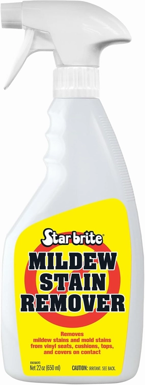 STAR BRITE Mold Stain & Mildew Stain Remover   Cleaner – Lifts Dirt & Removes Mildew Stains on Contact - 22 OZ Spray, clear (085616SS)