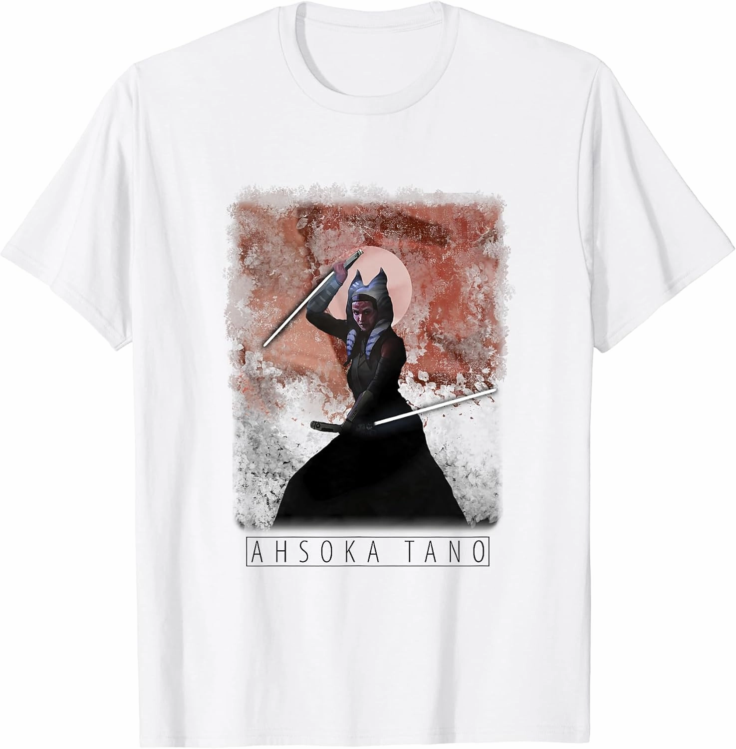 Star Wars: The Mandalorian Ahsoka Tano Painted Portrait R13 T-Shirt