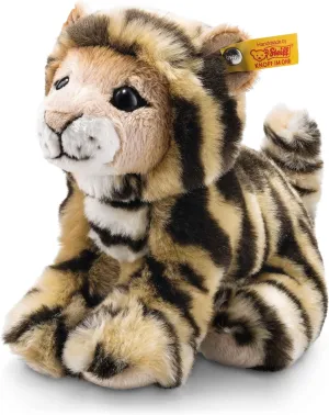 Steiff 084102 Billy Tiger Plush Animal Toy, Striped