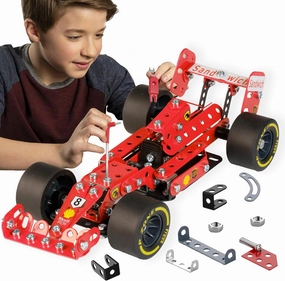STEM Model Car Building Kit - DIY Science Projects Toys for Kids Ages 8-12-16, Fun Assembly Erector Toys Sets Model Car Birthday Gift for Kids Girls Boys 8 9 10 11 12 Years Old