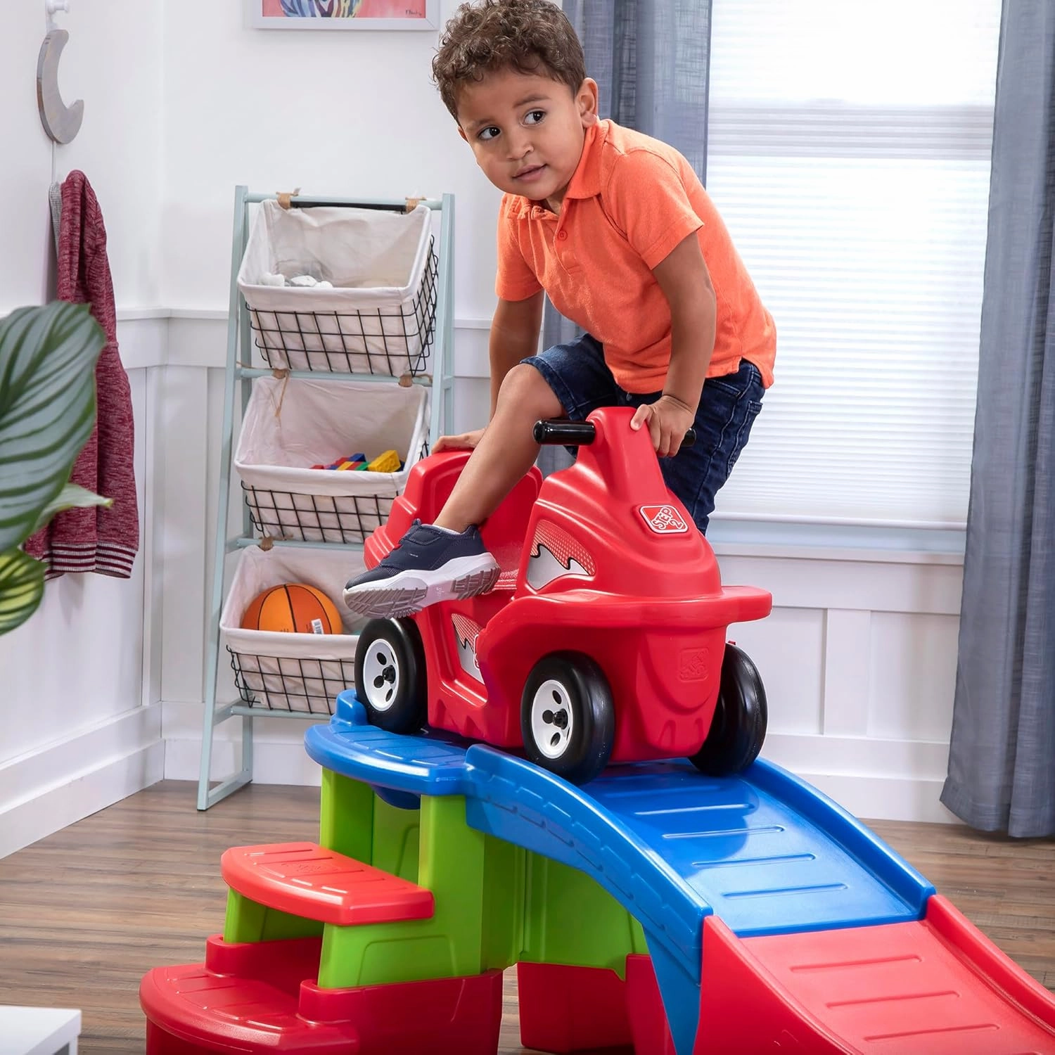 Step2 Farther & Faster Coaster Track Expansion Pack, Extra 3 Feet, Kids Ride On Toy Roller Coaster Track, Push Car, Indoor/Outdoor Playset, Made of Durable Plastic, For Toddlers 2-5 Years Old
