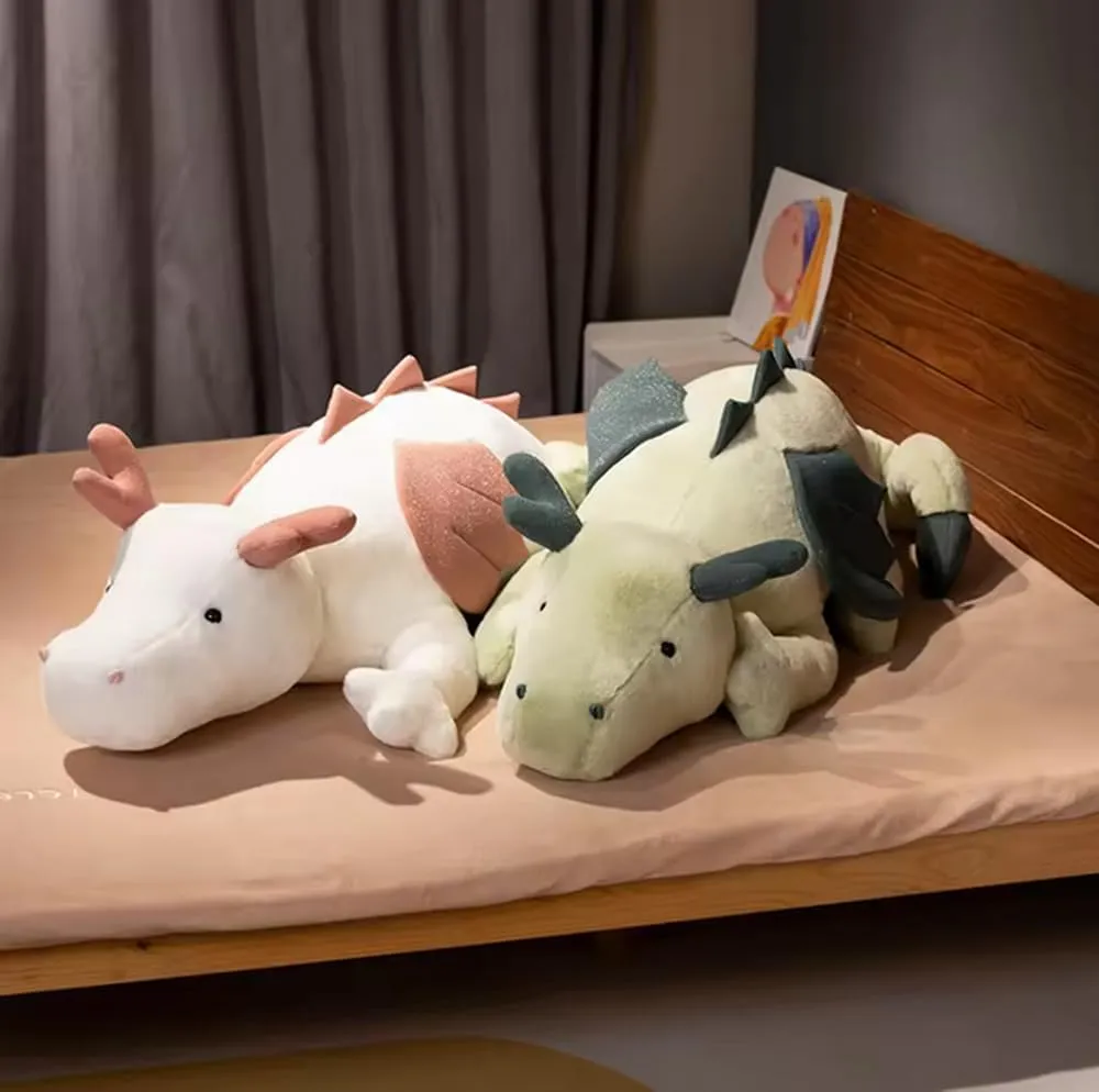Stuffed Animals-Dinosaur 24 inch, Soft Dinosaur Doll, Plush Animal Dragon, Sleeping Pad Gift for Boys and Girls (Green)