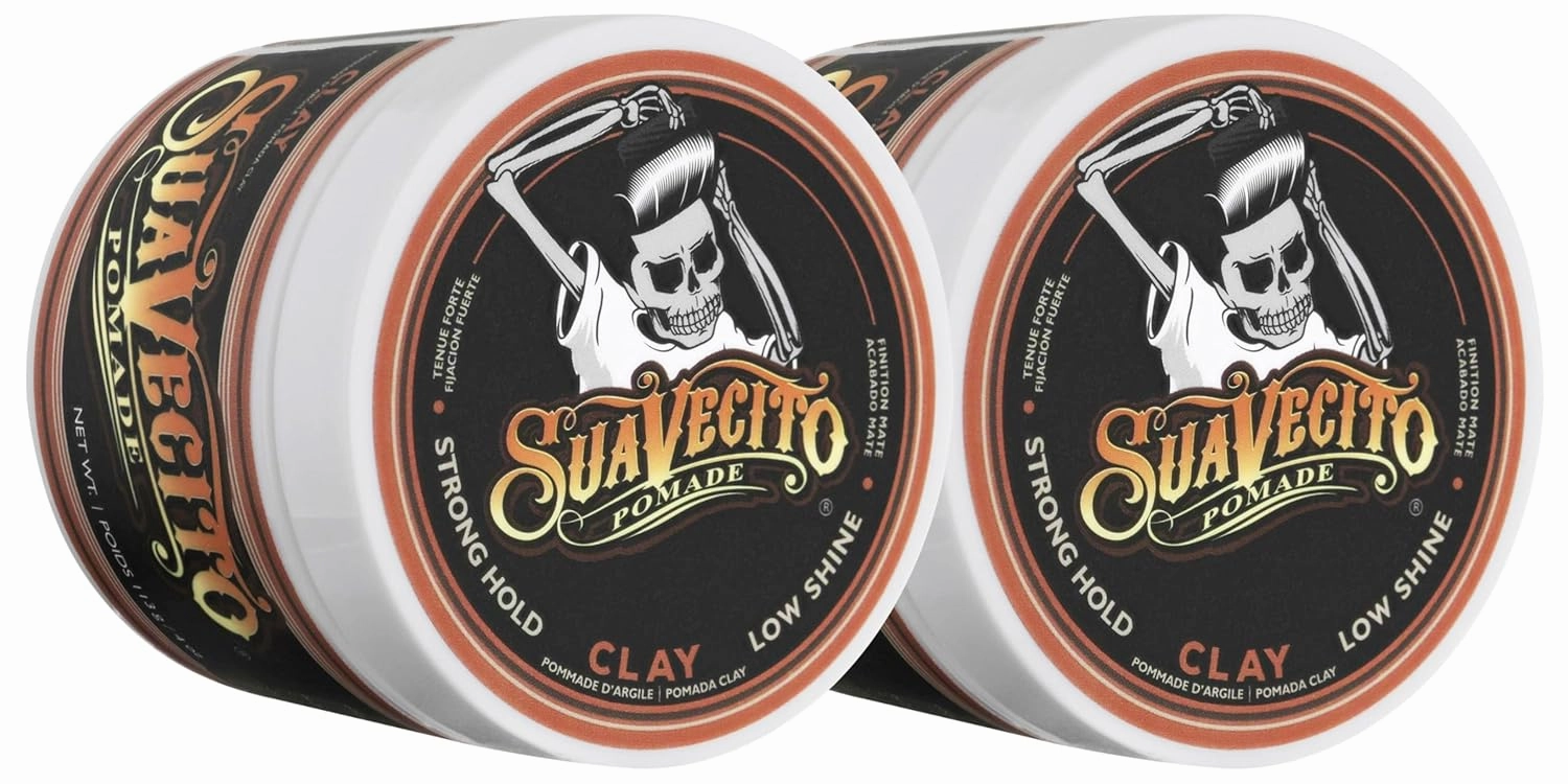 Suavecito Pomade Firme Clay - Strong Hold Hair Clay For Men - Low Shine Matte Hair Clay Pomade For Natural Texture Hairstyles