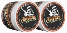 Suavecito Pomade Firme Clay - Strong Hold Hair Clay For Men - Low Shine Matte Hair Clay Pomade For Natural Texture Hairstyles