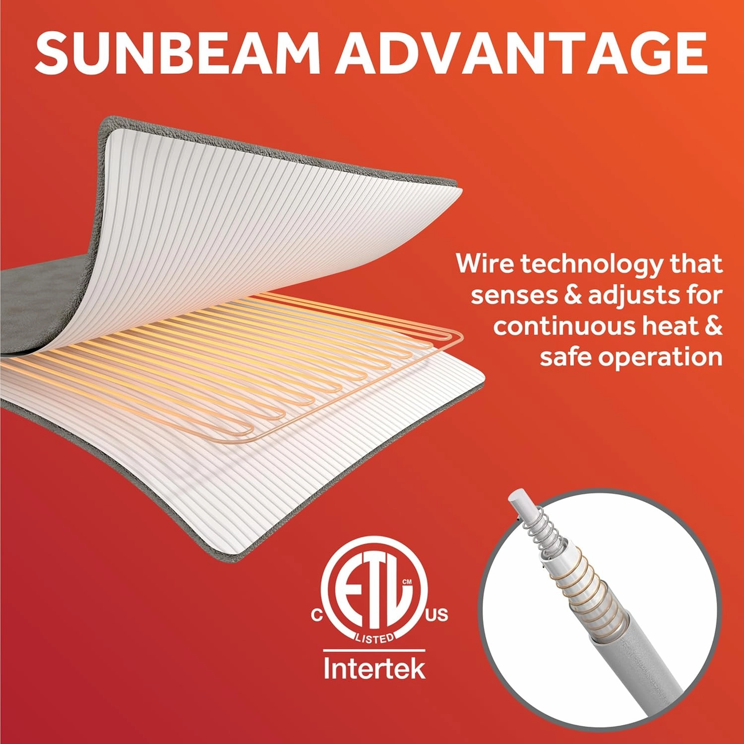Sunbeam Restful Quilted Electric Heated Mattress Pad King Size, 76" x 80", Upgraded Memory Controller with 12 Heat Settings, 12-Hour Selectable Auto Shut-Off, Fast Heating, Machine Washable