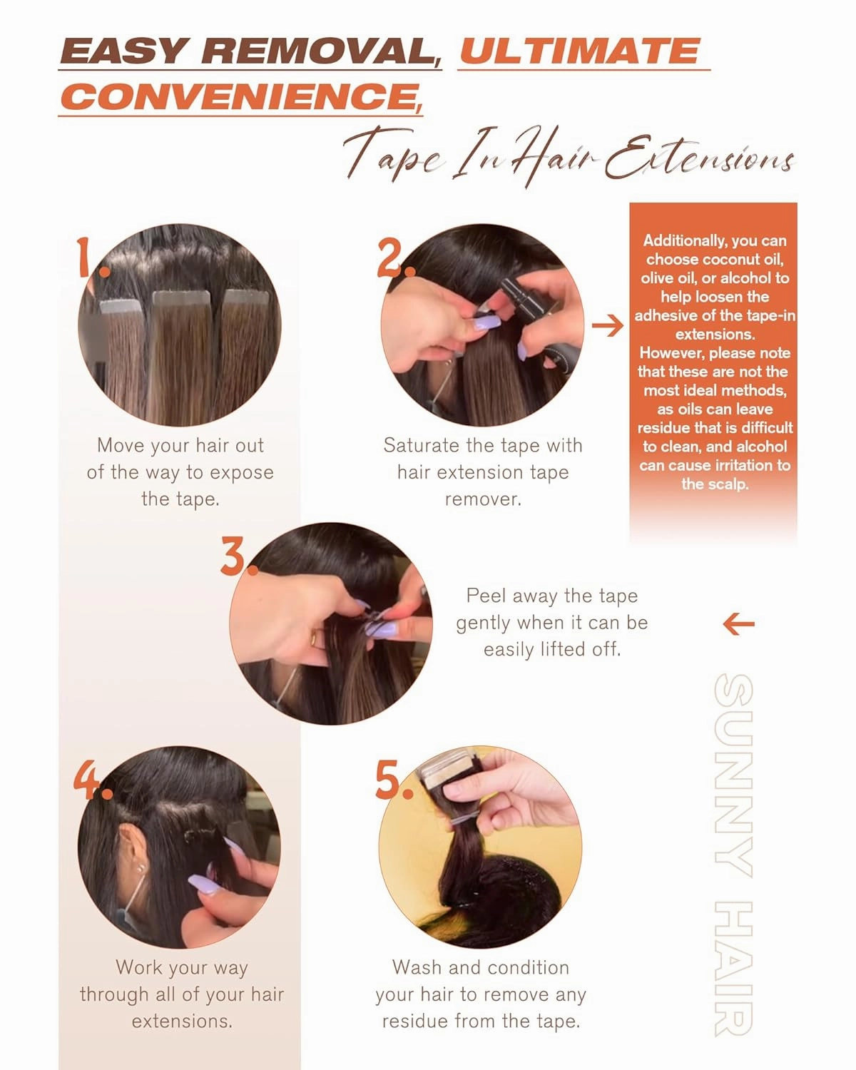 Sunny Hair Tape in Hair Extensions Real Human Hair Invisible Remy Hair Extensions Tape ins for Women Auburn Brown 22 inch 20Pcs 50G