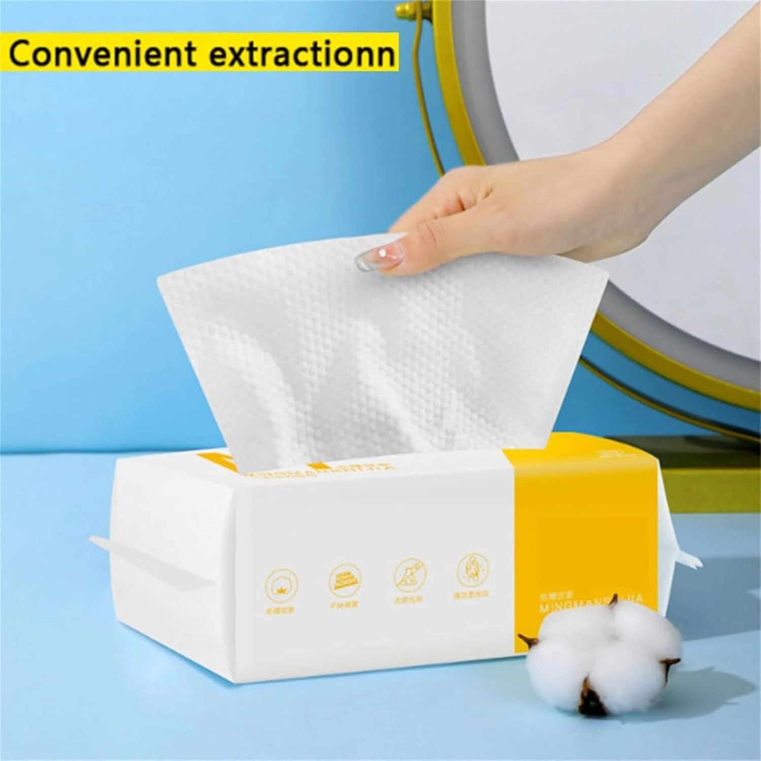 Super Absorbent Daily Clean Towel, Multi-Purpose Face Towels for Dry and Wet Use, Disposable Extra Thick Soft Towels for Drying Face (3Pcs)