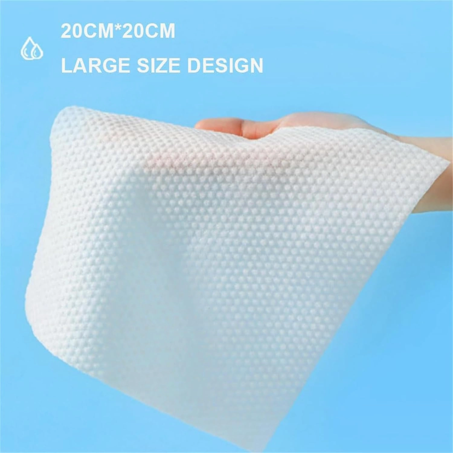 Super Absorbent Daily Clean Towel, Multi-Purpose Face Towels for Dry and Wet Use, Disposable Extra Thick Soft Towels for Drying Face (3Pcs)