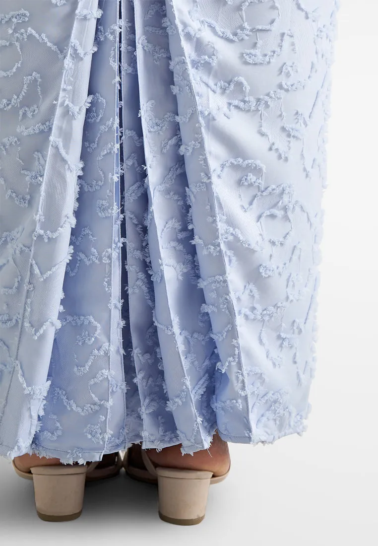 Susila Fluffy Tuft Button Kurung Set