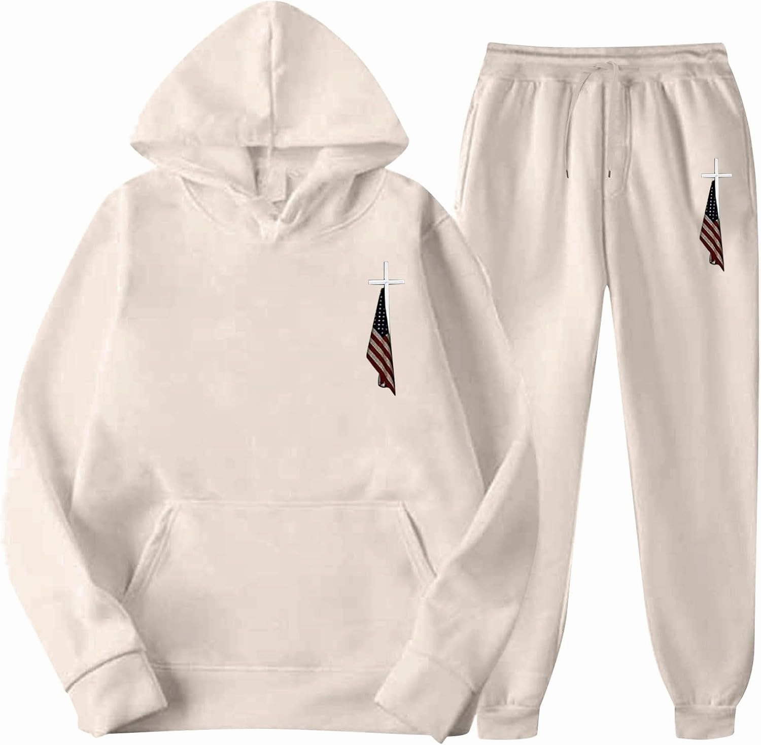 Sweat Suits for Men 2 Piece Hoodie Sweatsuit Sets Long Sleeve Hooded Sweatshirts and Sweatpants Sets Sports Suit