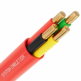 Syston Fire Alarm Security Burglar Station Wire Cable, 18/4 100ft Solid Copper FPLP/CL3P/FT6/CMP Plenum-Rated Unshielded UL/ETL Listed, 18 Gauge 4 Conductors UV Resistant RoHS for Indoor/Outdoor Use