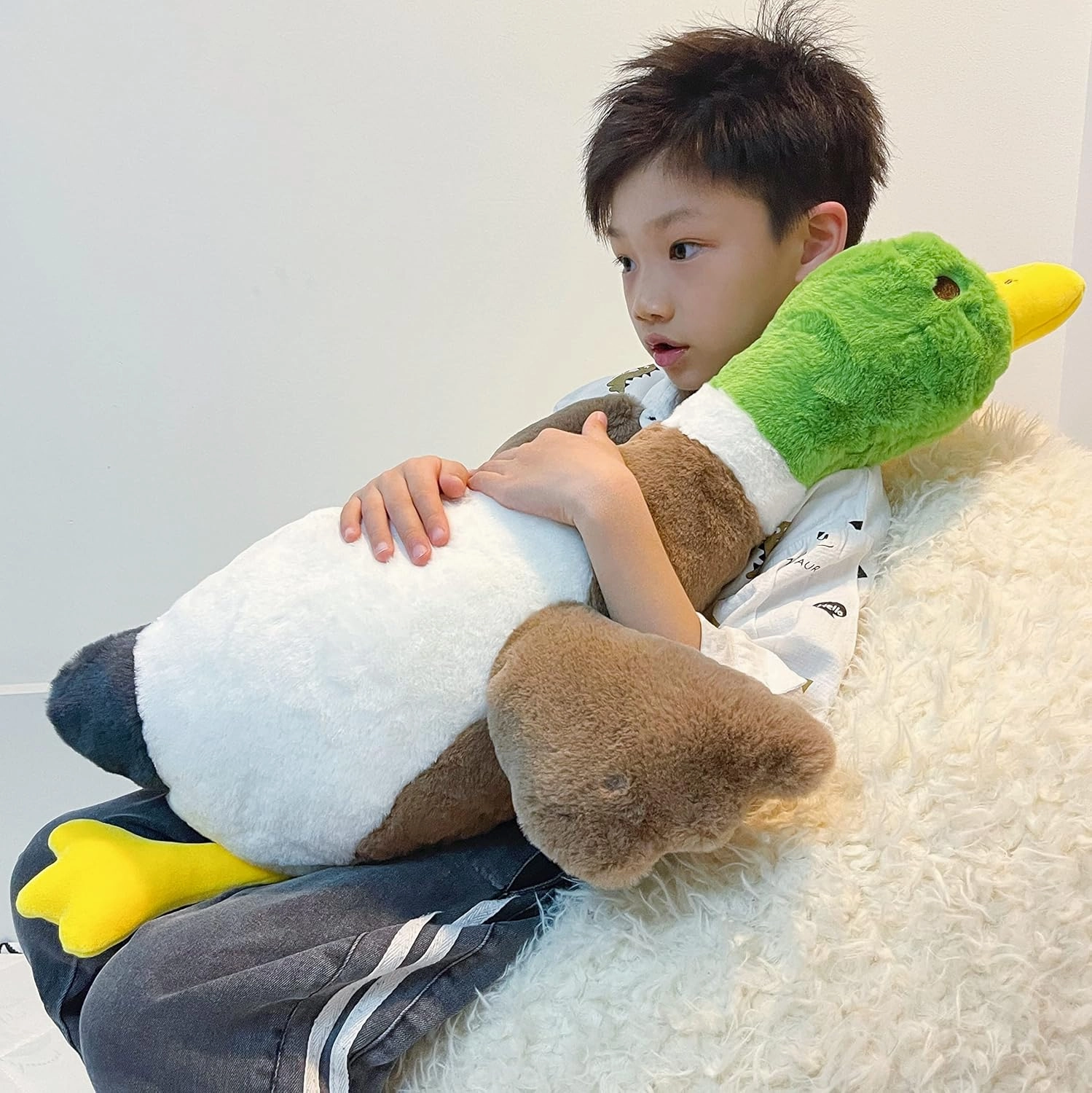 Tanha Mallard Duck Plush, Duck Stuffed Animals, Mallard Duck Baby Stuff Plush Toy (30inch / 75cm)