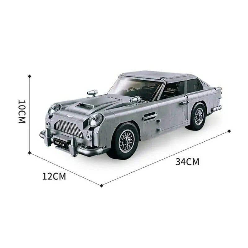 Tech Expert MOC Aston Martin DB5 Classic Car Bricks Toy